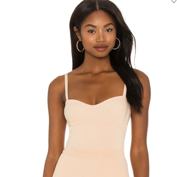 Soft Ribbed Jersey Knit Tank Top - Picture 3 of 4